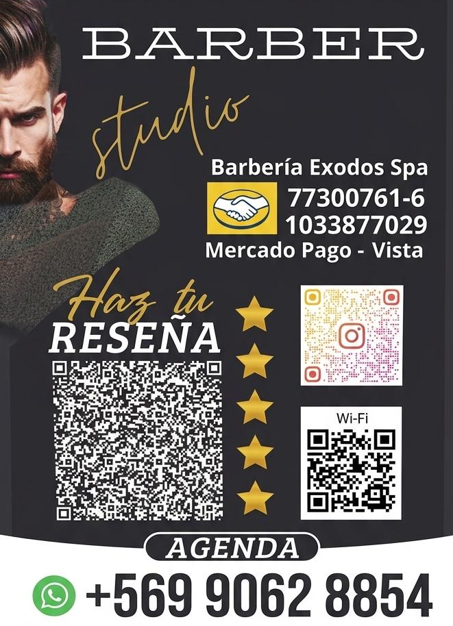 Mercado Pago y Reseñas Exodos Barber